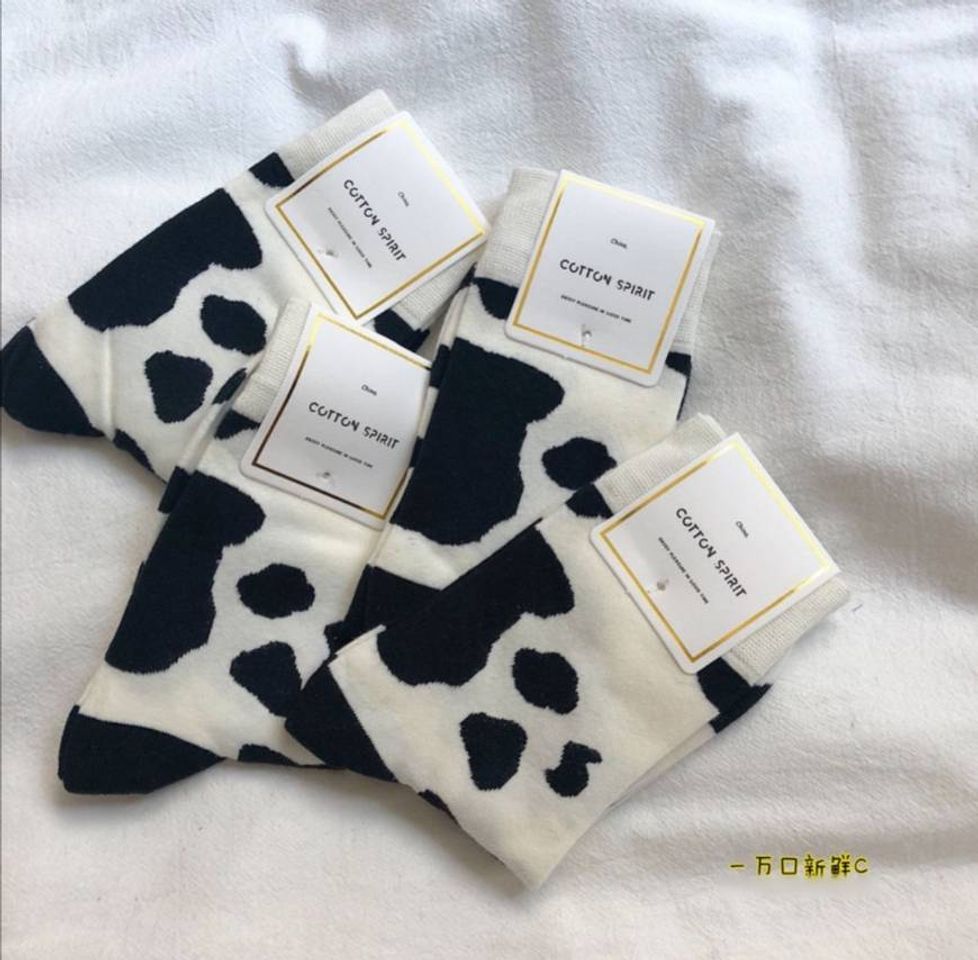 Social Cow print socks