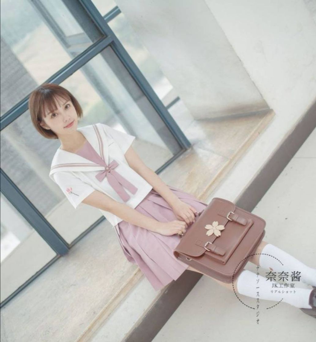 Social Flower embroidered school uniform 