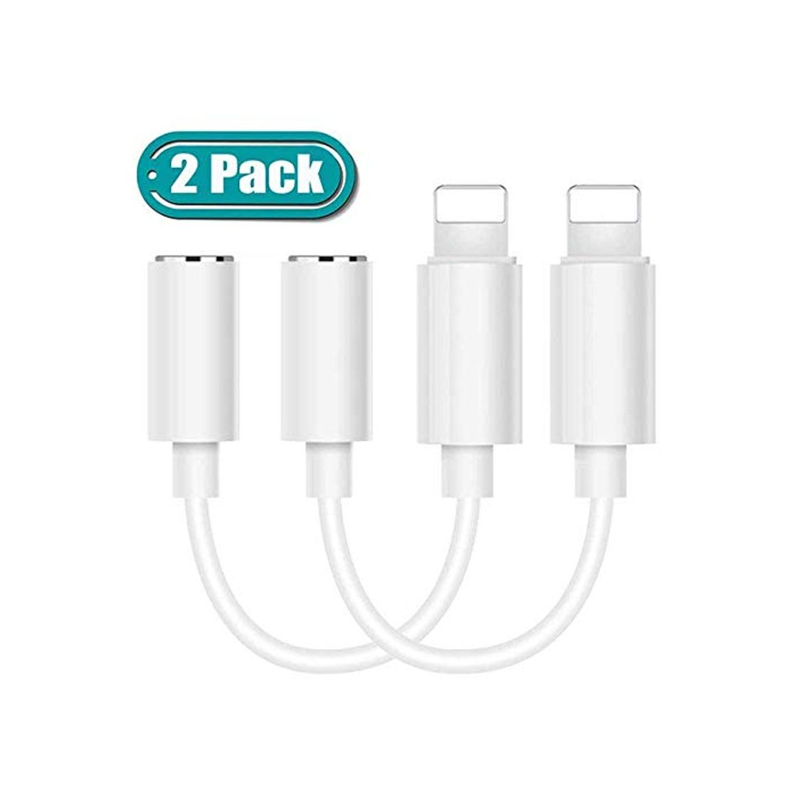 Product 【2 Pack】 Adaptador de Auriculares para iPhone 11 Jack de 3,5 mm