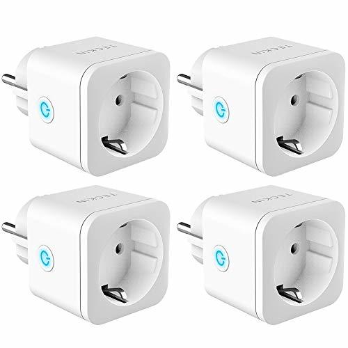 Electronic Enchufe Inteligente WiFi TECKIN 16A 3300W Mini Smart Plug Funciona con Amazon