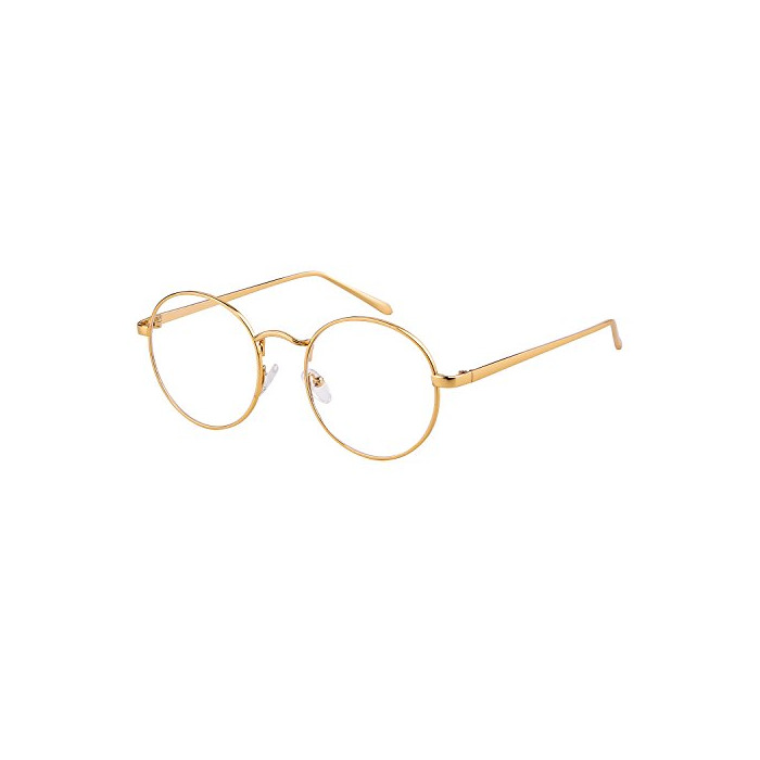 Producto ADEWU Men & Women Retro Round Designer Slender Metal Frame Gafas de