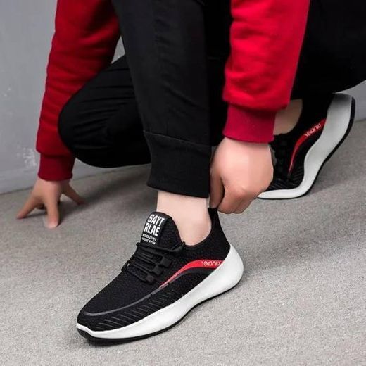 Social Hot Sale male custom Brad flyknit running sport Shoes