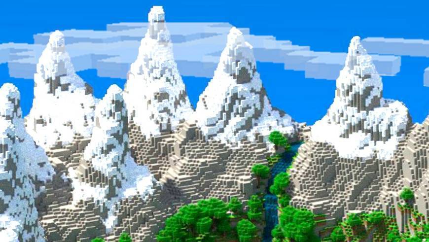 Social MONTAÑAS NEVADAS EN MINECRAFT MAPA EPICO