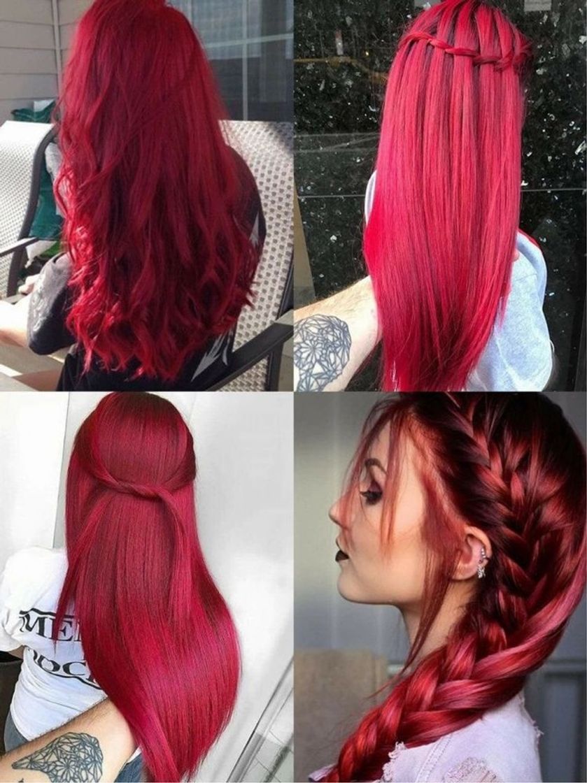 Fashion Penteado em cabelo vermelho