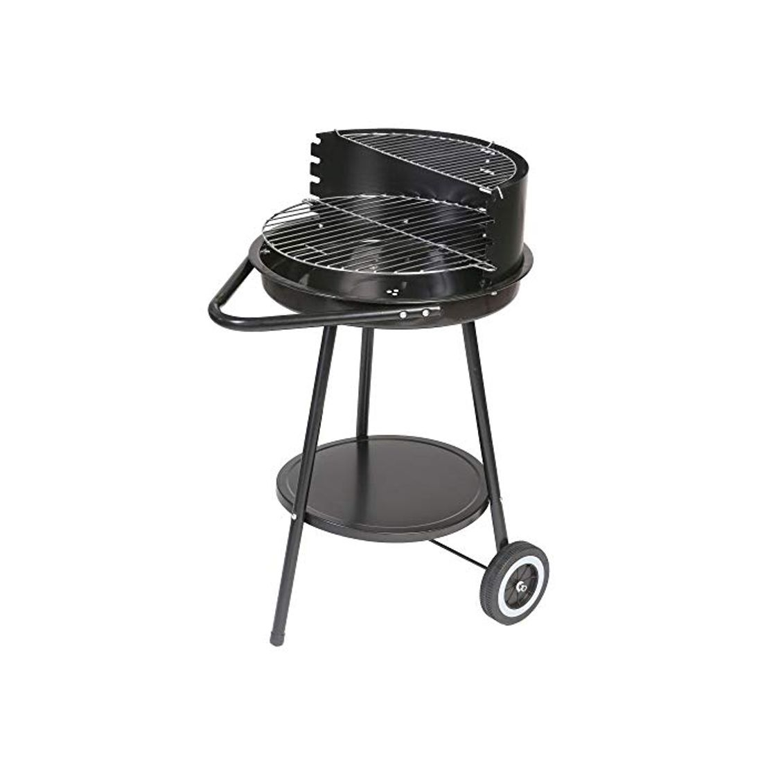 Product Barbacoa de carbón con Parrilla de Acero Negra de 40x70x78 cm