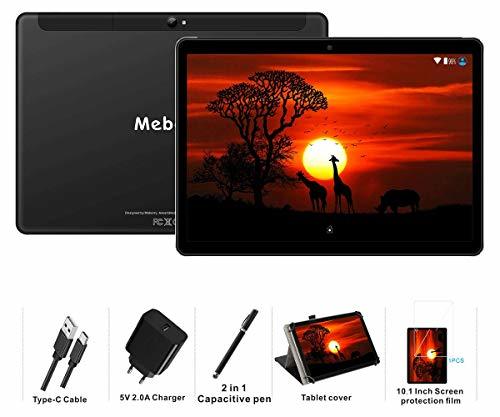 Social MEBERRY Tablet 10 Pulgadas Android 9 Pie Ultrar-Rápido Tablets 4GB RAM