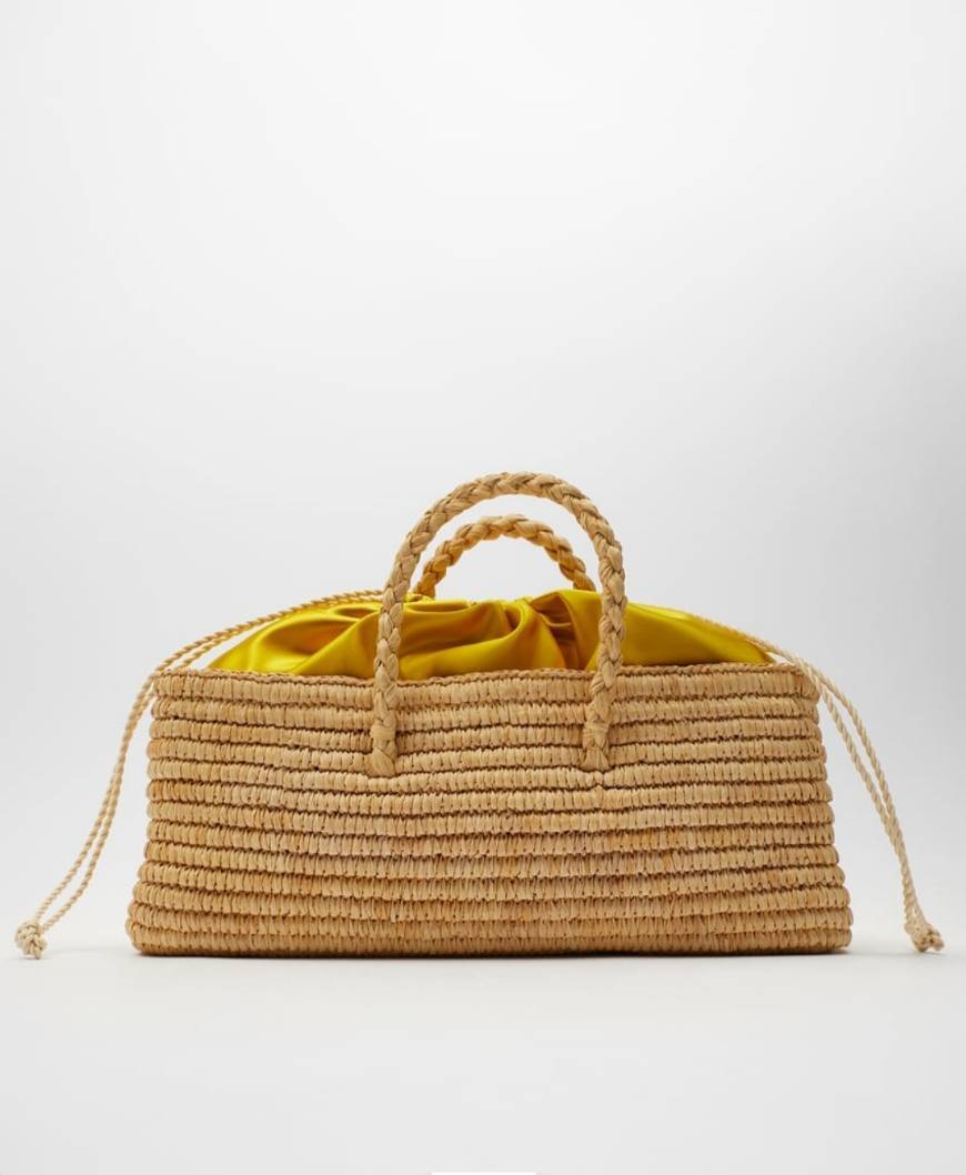 Product Bolso Cesto Rafia  Natural  Zara 