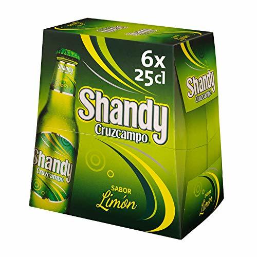 Product Cruzcampo Shandy Limón Cerveza - Pack de 6 Botellas x 250 ml