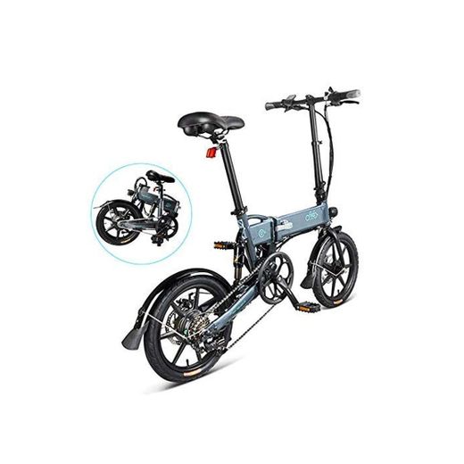 INOVIX Bicicleta Eléctrica Fiido D2s para Adultos, Seis Velocidades, Motor De 250W,