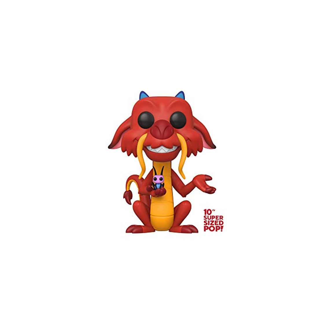 Social Funko- Pop Disney: Mulan-10 Mulan 10" Mushu Collectible Toy, Multicolor