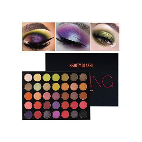 Beauty Beauty Glazed Nuevo 35 Color Maquillaje Paleta de Sombra de Ojos Shimmer