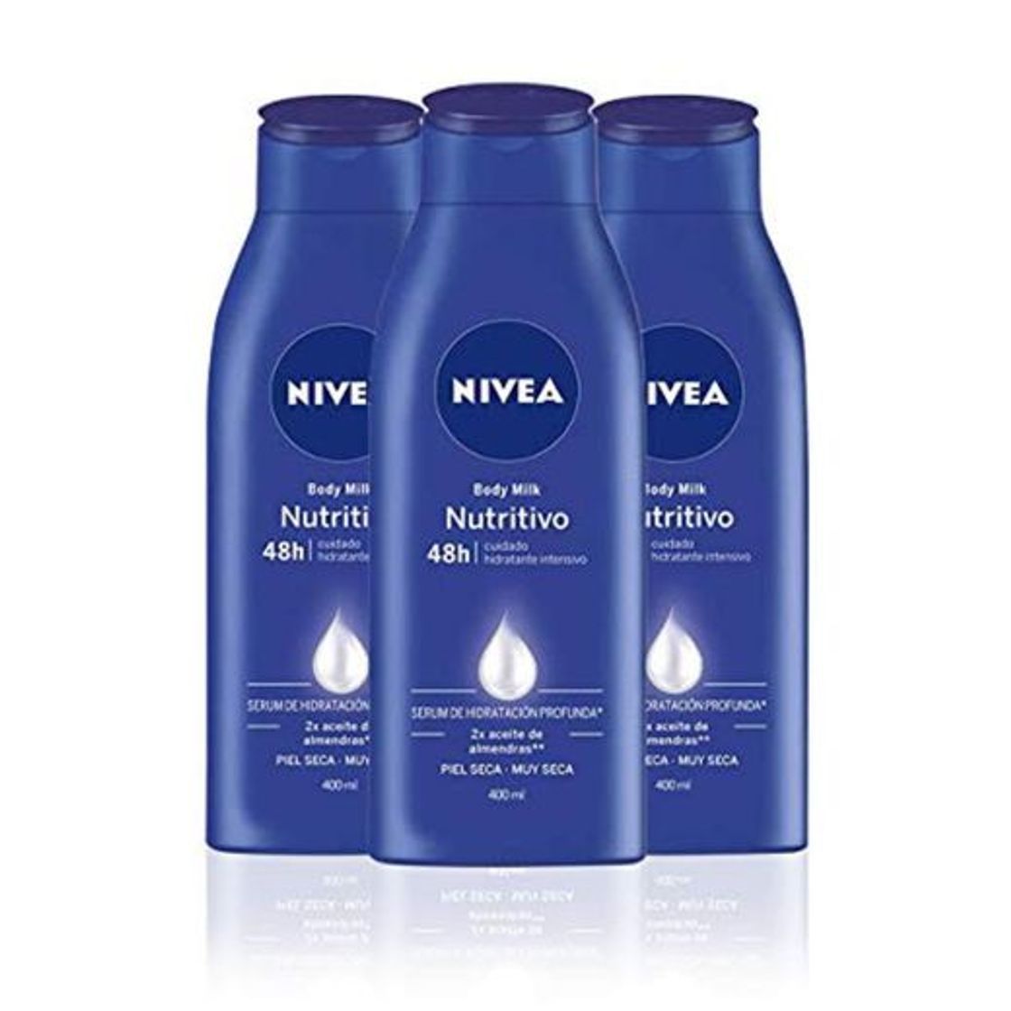 Social NIVEA Triplo Body Milk Nutritivo - Pack de 3 x 400 ml