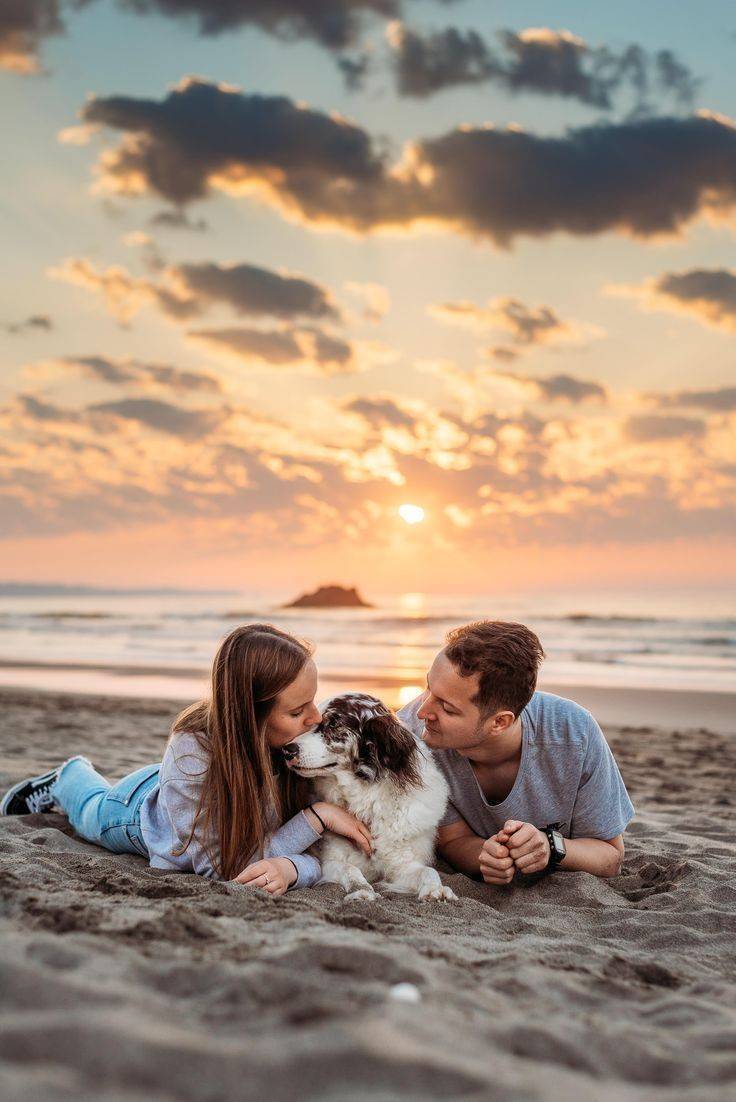 Social Foto de casal com pet🐶👫