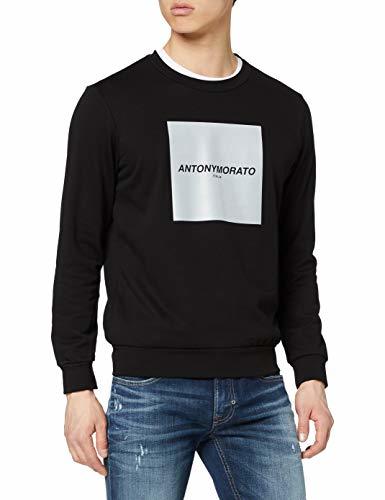Social Antony Morato Felpa con Collo A Bordatore E Stampa Logo Sul Davanti