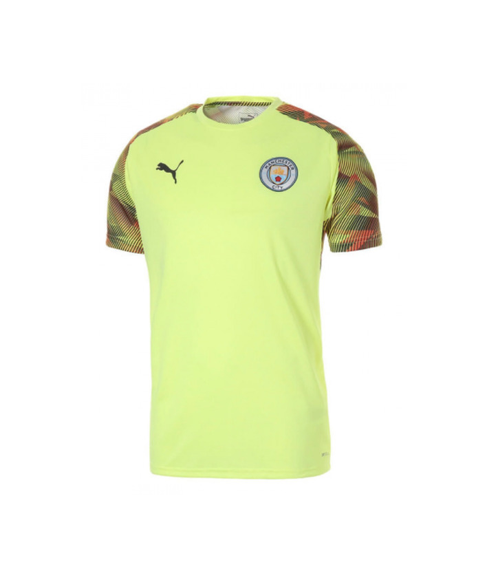 Social Puma Kid's MCFC HOME Shirt Replica SS Jr with Sponsor Logo Jersey