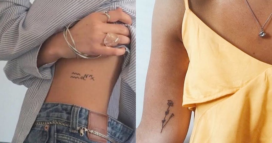 Social Tatuajes pequeños  de chica 