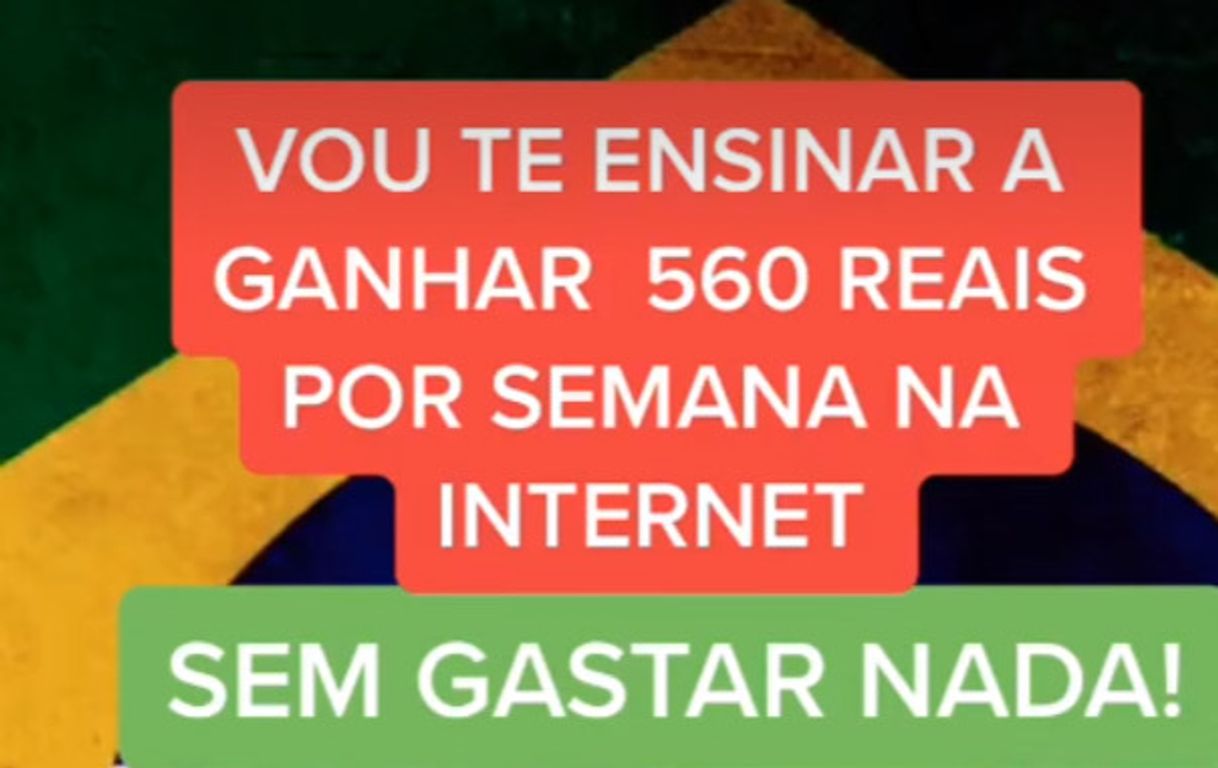 Como ganhar 560 reais por semana 💵 
