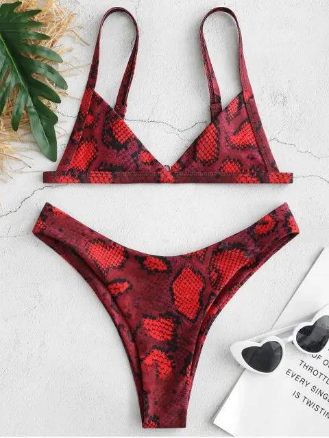 Bikini padrão pele de cobra // Existe em várias cores 