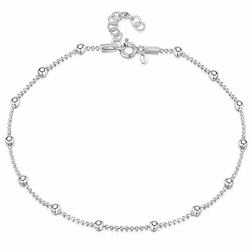 Fashion Amberta® 925 Fina Plata de Ley - Brazalete de Tobillo - 3