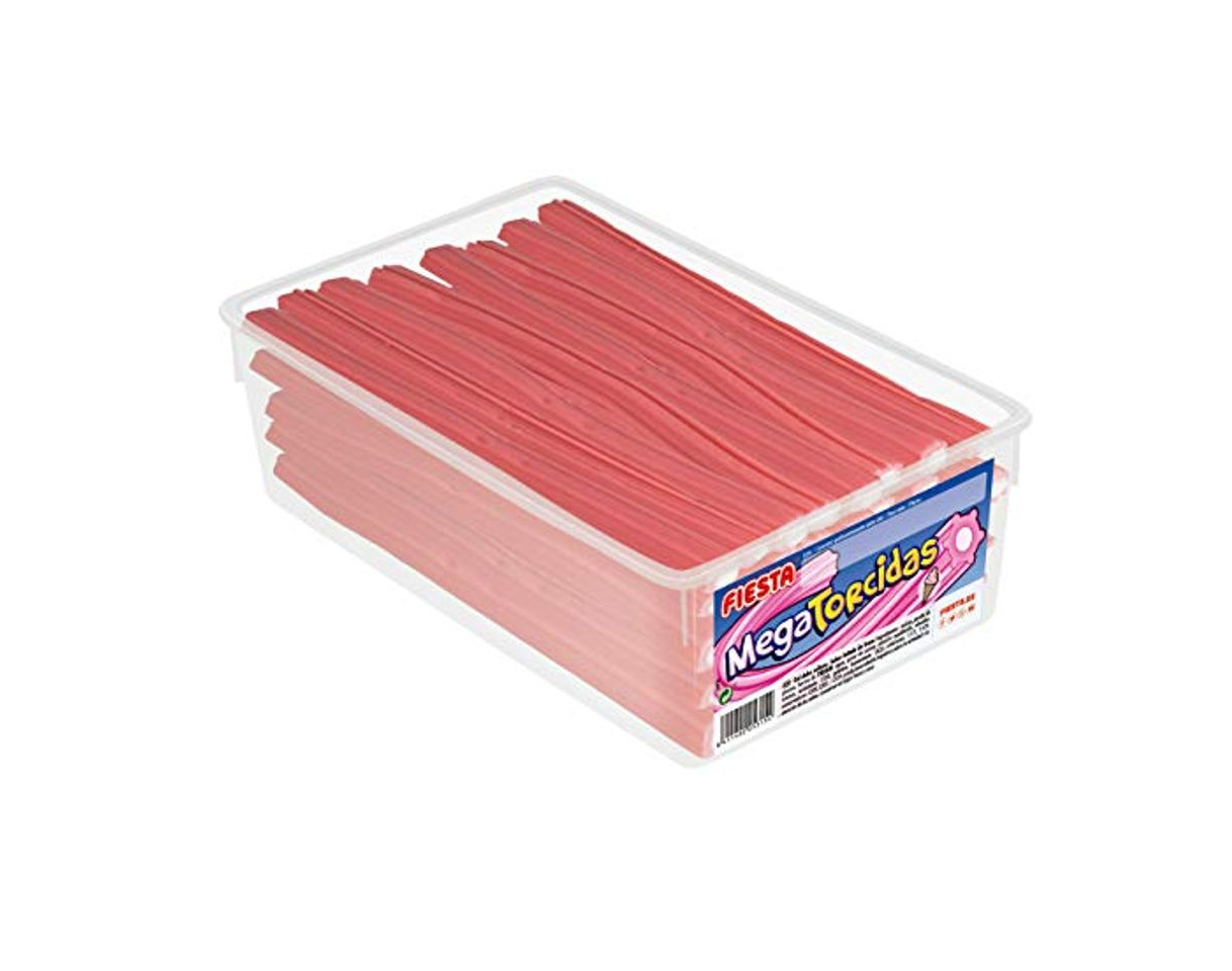 Social FIESTA Mega Torcidas Regaliz Dulce Relleno Sabor Helado de Fresa