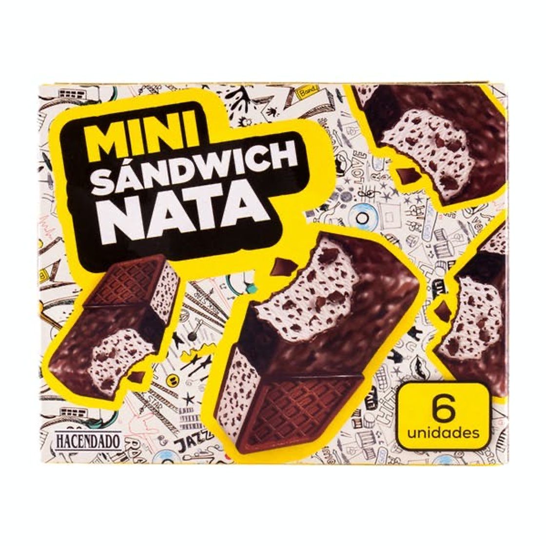 Moda Helado mini sándwich nata Hacendado | Mercadona compra online