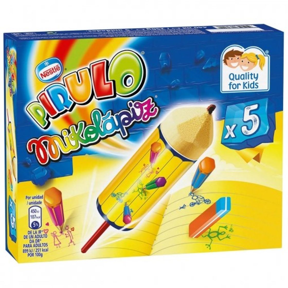 Fashion Helado Mikolápiz Pirulo Nestlé sin gluten 5 ud. | Carrefour ...