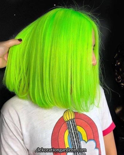 Cabelo colorido 💚