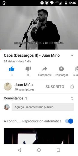 Caos (Descargos II) - Juan Miño - YouTube🎶