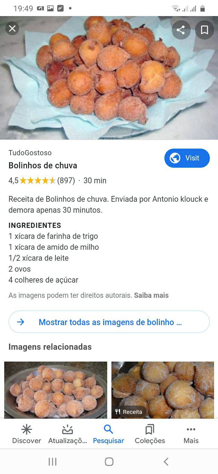 Moda Bolinho de chuva