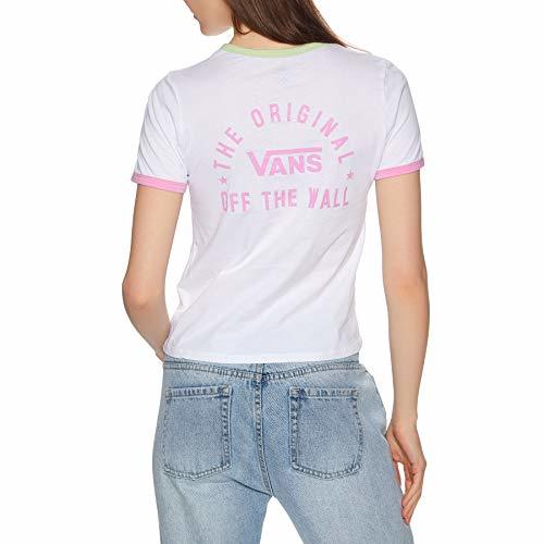 Products Vans Women's Rally Bell SS T-Shirt White/Green Ash-M