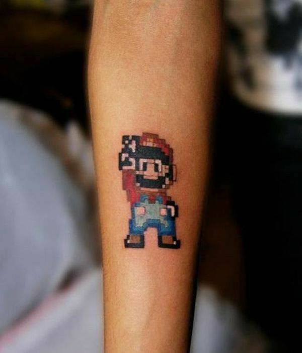 Tattoo super Mario