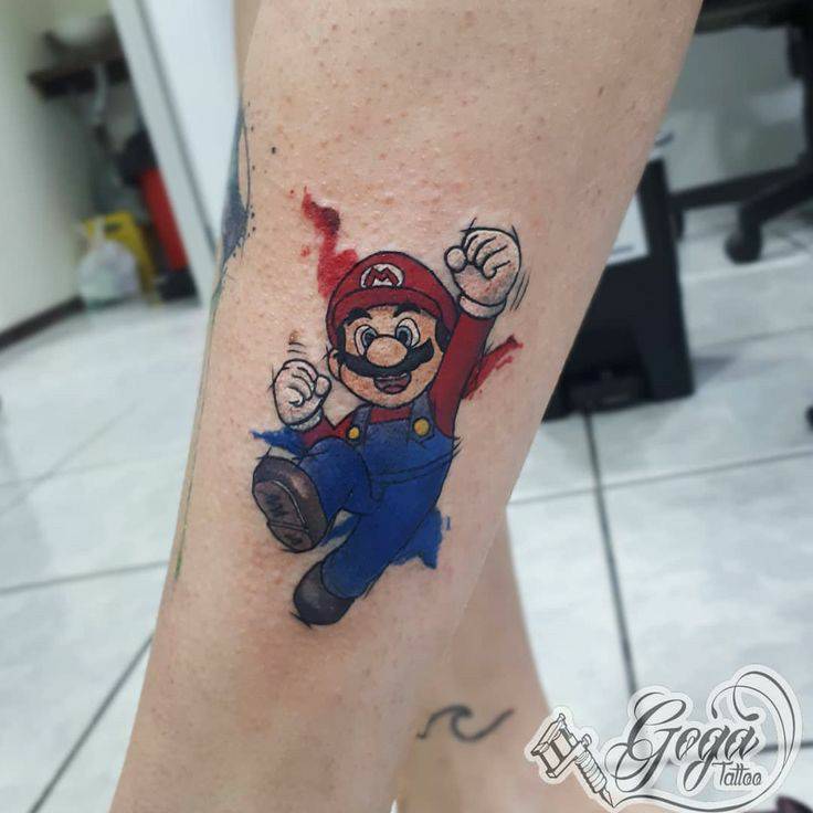 Tattoo super Mario
