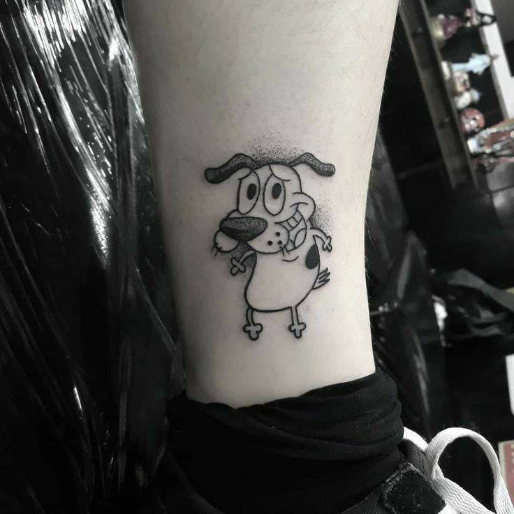 Tattoo coragem o cão covarde