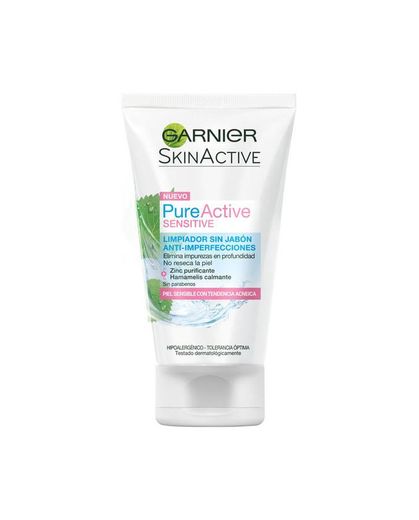 GARNIER Pure active gel limpiador sensitive