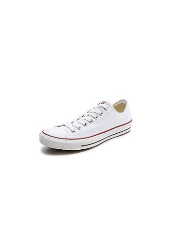 Converse Chuck Taylor All Star Ox, Zapatillas de Lona, Unisex, Blanco