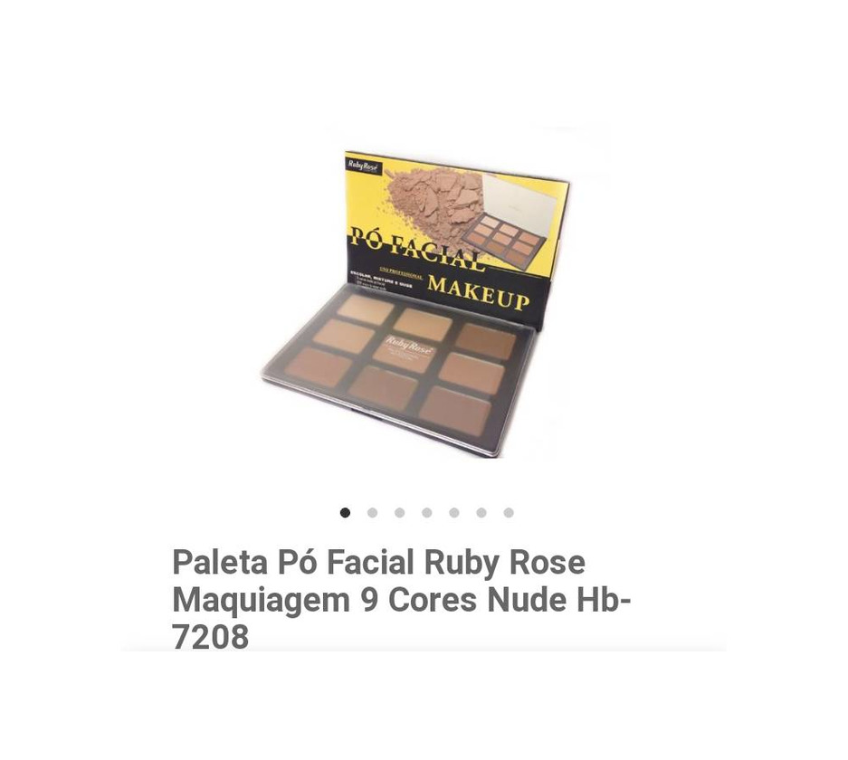 Producto Paleta de Pó facial 