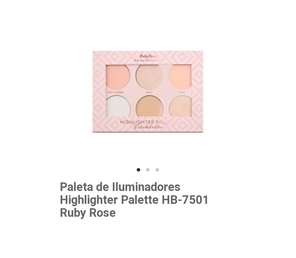 Producto Paleta de iluminadores