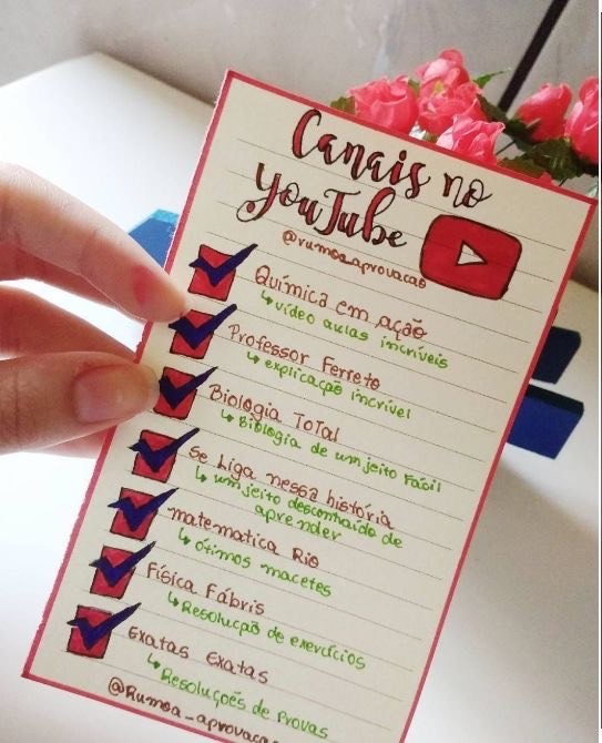 Moda Apresento alguns canais do YouTube pra ajudar a estudar!