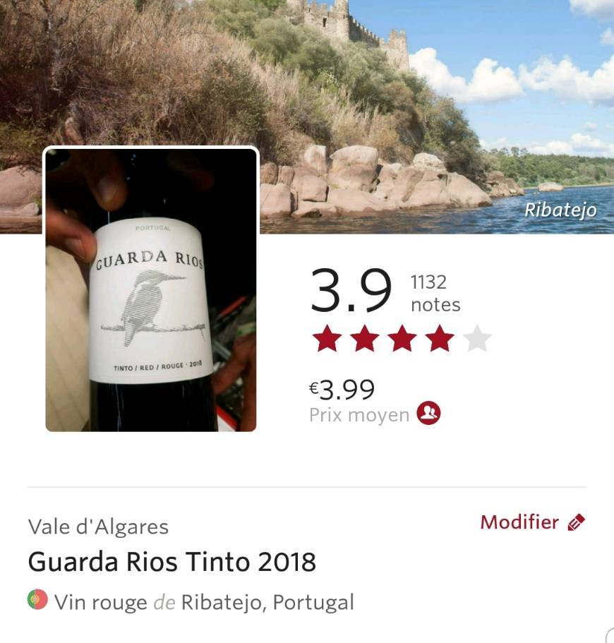 Productos Guarda Rios Tinto 2018