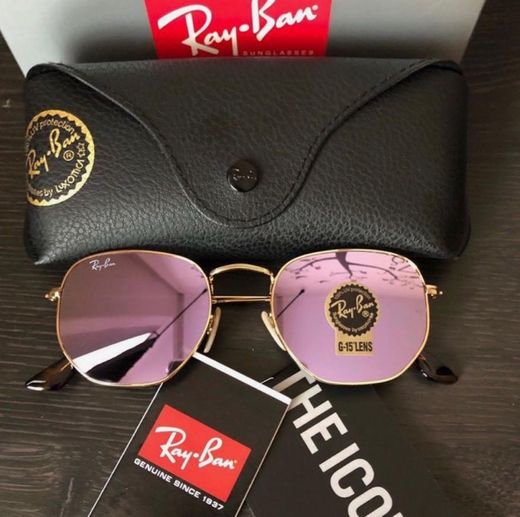 RAYBAN HEXAGONAL ROSE