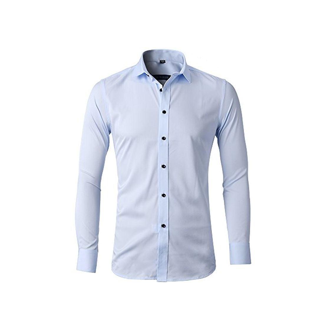 Producto Camisa Bambú Fibra Hombre, Manga Larga, Slim Fit, Camisa Elástica Casual/Formal para