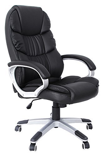 Lugar SONGMICS Silla ergonómica de oficina estudio con ruedas OBG24B