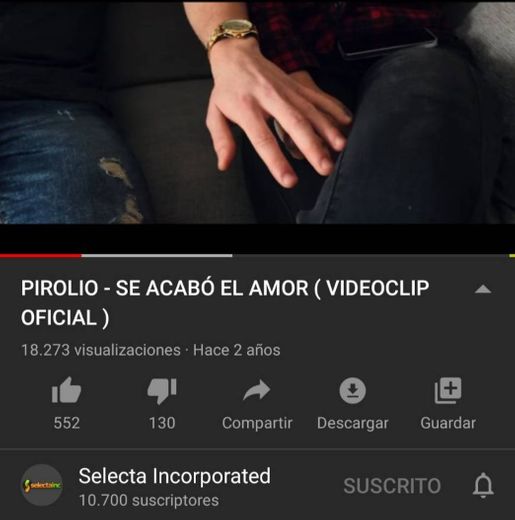 PIROLIO - SE ACABÓ EL AMOR ( VIDEOCLIP OFICIAL ) 