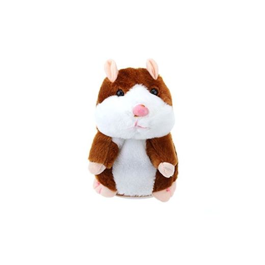 TOYMYTOY Juguete hámster de hablando Repite lo Que Dices Hamster Interactivo Peluche