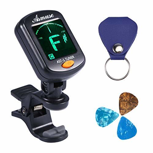 Product Asmuse Afinador de Guitarra Guitar Tuner Sintonizador de Cromático Para Guitarra Bajo