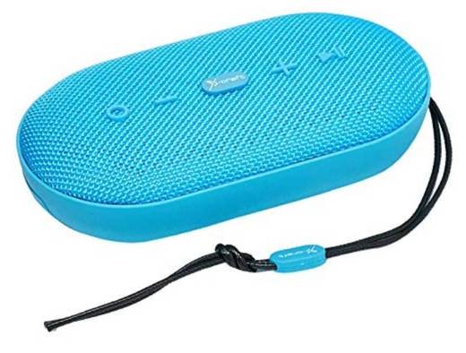 Caixa de som via Bluetooth, à prova d'água. 🎶💙