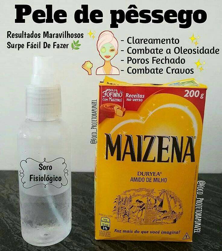 Moda Soro fisiológico com Maizena