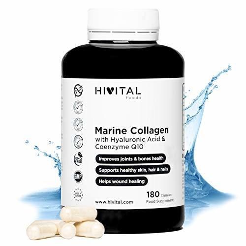 Belleza Colágeno Marino con Ácido Hialurónico, Coenzima Q10, Vitamina C y Zinc