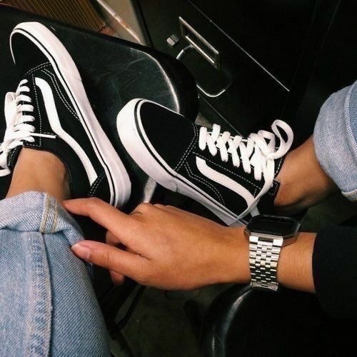 Moda Vans Preto Clássico 