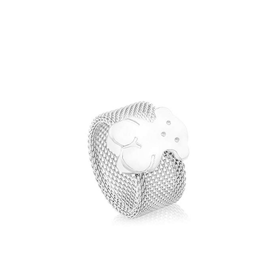 Social TOUS Anillo mujer Icon Mesh de plata primera Ley